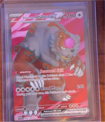 2024 Pokémon SV06: Twilight Masquerade #202 Bloodmoon Ursaluna ex — front