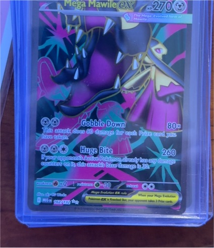 2025 Pokemon Mega Mawile ex #162/132 — front