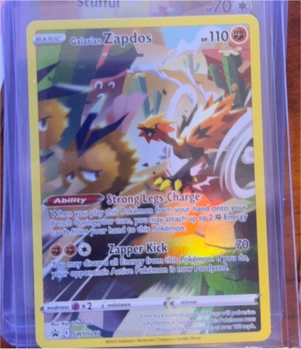 2023 Pokémon TCG Sword & Shield Promo #SWSH283 Galarian Zapdos — front