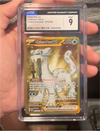 2023 Pokémon TCG Scarlet & Violet Paldea Evolved #274/193 Chien-Pao EX — front