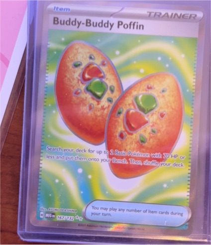 2025 Pokémon Mega Evolution #167 Buddy-Buddy Poffin — front