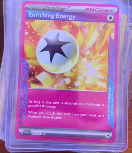 2023 Pokémon SV08 Surging Sparks #191 Enriching Energy — front