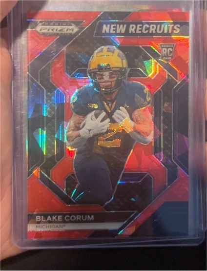 2024 Panini Prizm Draft Picks New Recruits #NR-BCM Blake Corum — front