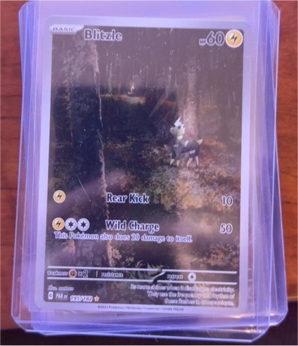2023 Pokemon TCG SV04 Paradox Rift #195 Blitzle Illustration Rare — front