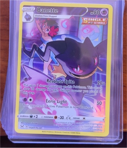 2022 Pokémon Lost Origin #TG07 Banette — front