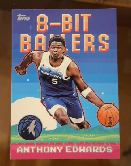 2025-26 Topps #8B-18 Anthony Edwards 8-Bit Ballers — front