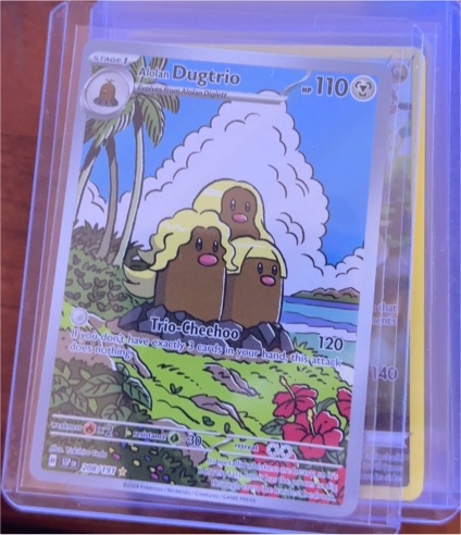 2023 Pokémon Scarlet & Violet #208 Alolan Dugtrio — front