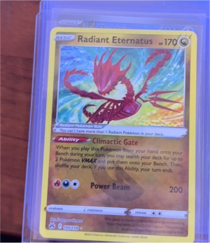 2023 Pokémon TCG Crown Zenith #105 Radiant Eternatus — front