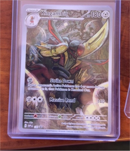 2024 Pokémon SV Black Star Promo #130 Kingambit — front