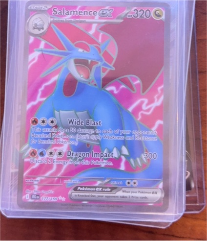 2023 Pokémon TCG SV09: Journey Together #177/159 Salamence ex — front