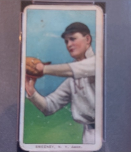 1909 T206 #350 Jeff Sweeney New York Highlanders — front