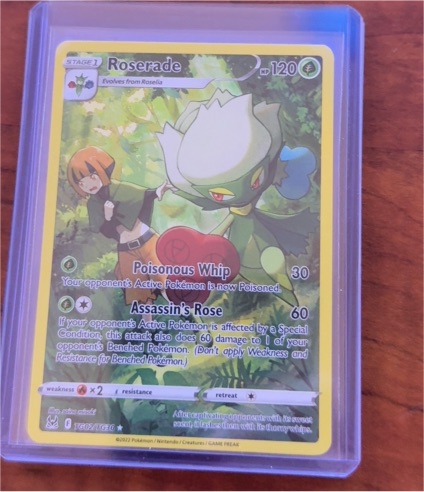 2022 Pokémon TCG Lost Origin Trainer Gallery #TG02 Roserade — front