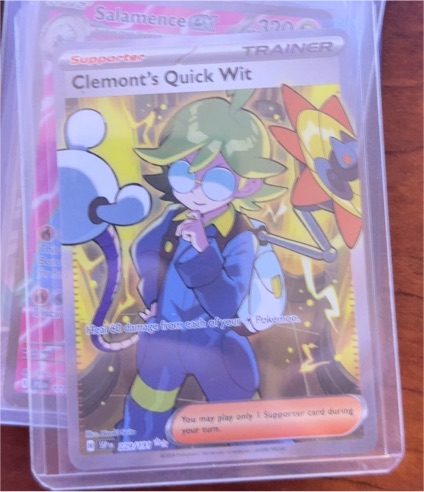 2022 Pokémon Sv08: Surging Sparks #229 Clemont's Quick Wit — front