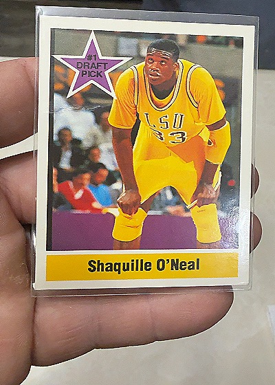 1992 Sports Stars USA #1 Draft Pick Shaquille O'Neal — front