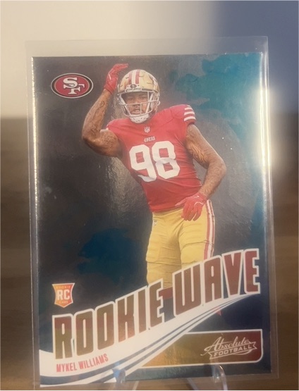 2025 Panini Absolute #RW-MWS Mykel Williams Rookie Wave — front