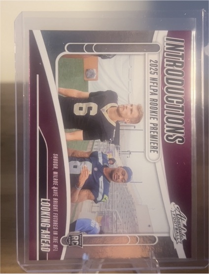 2025 Panini Absolute Football Introductions #I-TSH Tyler Shough Jalen Milroe — front