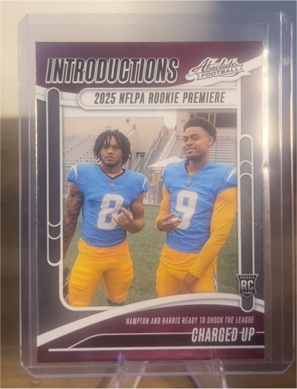 2025 Panini Absolute Football #I-OHN Omarion Hampton & Tre Harris Introductions — front