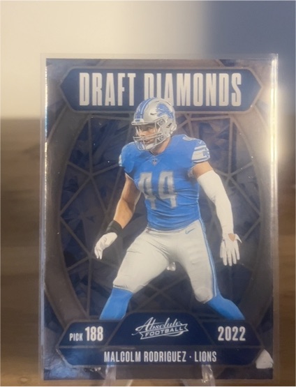 2022 Panini Absolute Draft Diamonds #DD-MRZ Malcolm Rodriguez — front