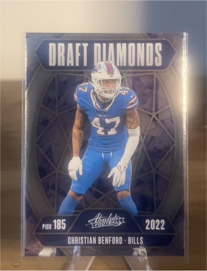 2025 Panini Absolute Draft Diamonds #DD-CBD Christian Benford — front
