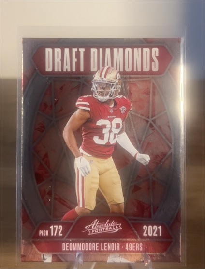 2025 Panini Absolute Draft Diamonds #DD-DLR Deommodore Lenoir — front