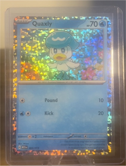 2023 Pokémon McDonald's Promo #003 Quaxly — front
