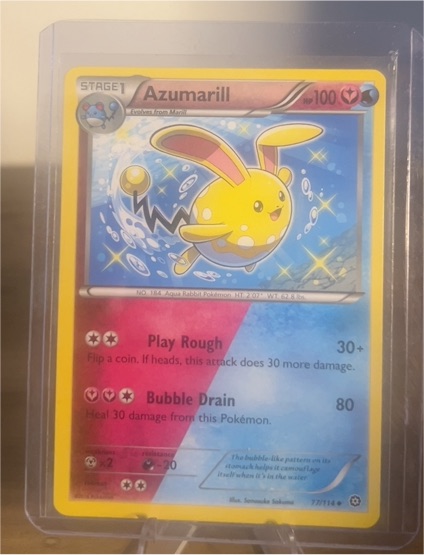 2016 Pokémon TCG XY Steam Siege #77 Azumarill — front