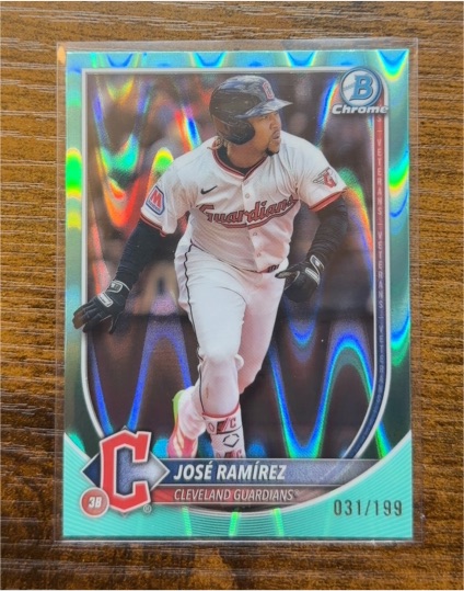 2025 Bowman Chrome #21 Jose Ramirez — front