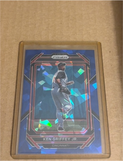 2023 Panini Prizm #27 Ken Griffey Jr. Blue Ice Prizm — front