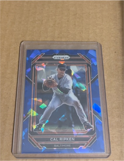 2023 Panini Prizm Blue Cracked Ice #179 Cal Ripken — front
