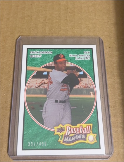 2008 Upper Deck Baseball Heroes #18 Frank Robinson — front