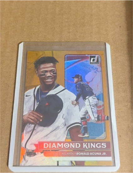 2022 Panini Donruss #16 Ronald Acuna Jr. Diamond Kings Atlanta Braves — front