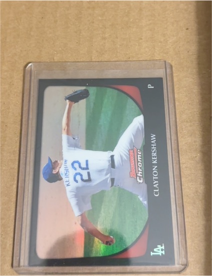 2011 Bowman Chrome #52 Clayton Kershaw — front