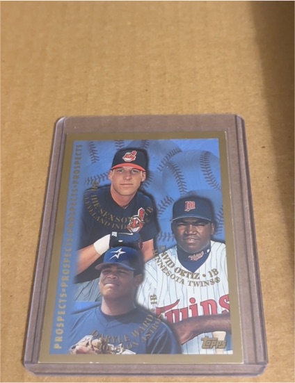 1998 Topps Prospects #257 David Ortiz, Richie Sexson, Daryle Ward — front