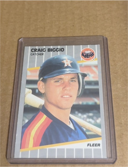 1989 Fleer #353 Craig Biggio — front