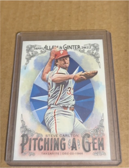 2022 Topps Allen & Ginter #PAG-4 Steve Carlton Pitching a Gem — front