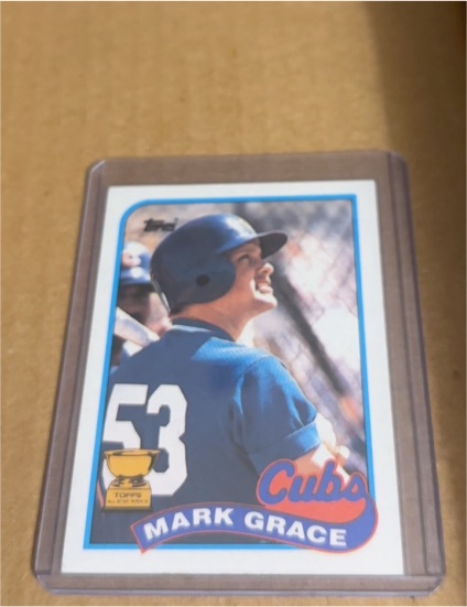 1989 Topps #465 Mark Grace — front