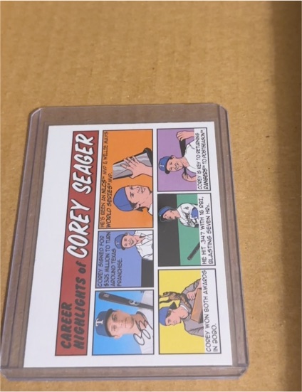 2022 Topps Heritage Career Highlights of Corey Seager #73TC-34 — front
