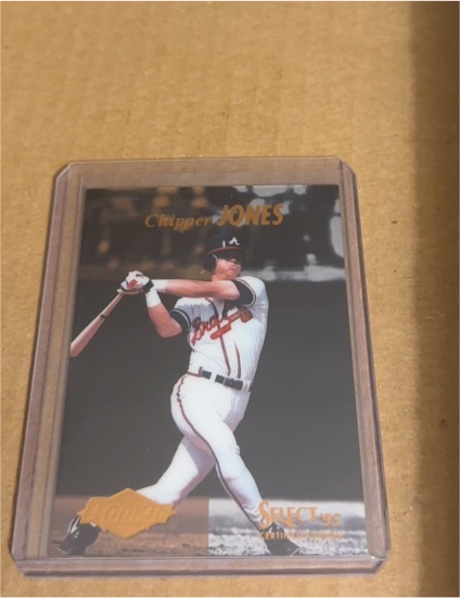 1995 Select Certified Mirror Gold #107 Chipper Jones — front