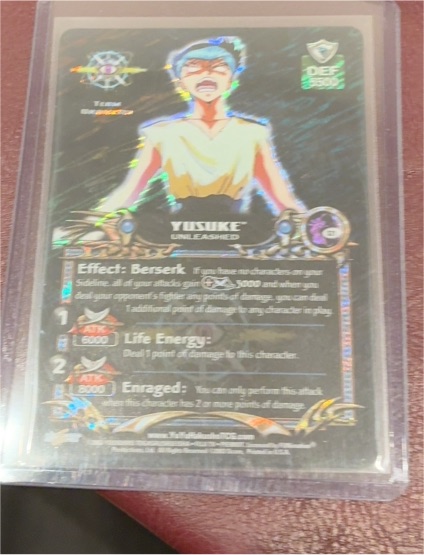 Yu Yu Hakusho TCG Yusuke Unleashed S21 Dark Tournament Foil — front
