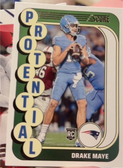 2024 Panini Score Protential #2 Drake Maye — front