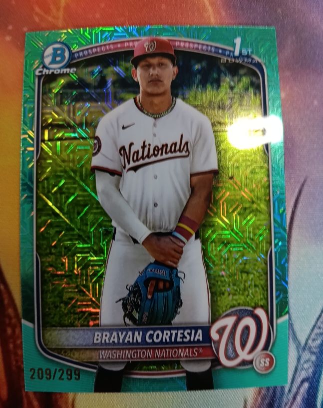 2025 Bowman Chrome #BCP-211 Brayan Cortesia — front
