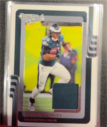 2025 Panini Donruss Threads #DTH-SBY Saquon Barkley — front