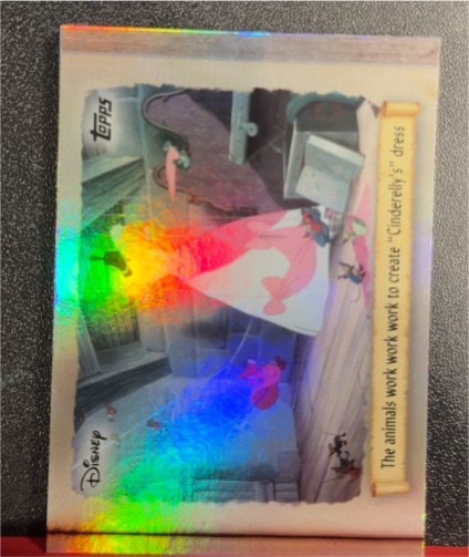 2025 Topps Disney Wonder Cinderella 75th Anniversary Story #C75-10 The animals work work work to create 'Cinderella's dress' — front