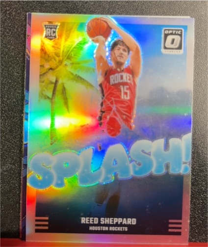 2024-25 Panini Donruss Optic #13 Reed Sheppard Splash — front