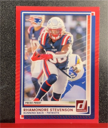 2025 Donruss #63 Rhamondre Stevenson — front