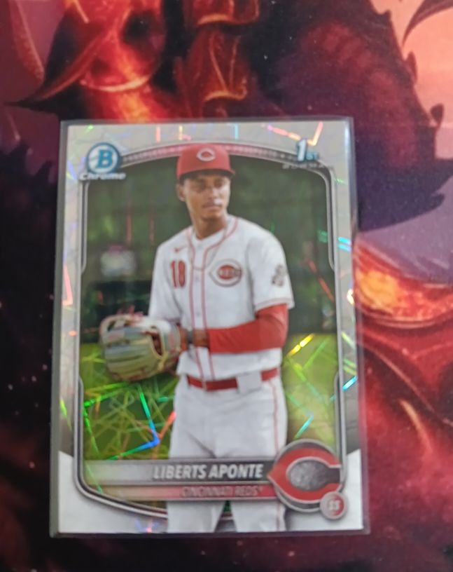 2025 Bowman Chrome #BCP-174 Liberts Aponte — front