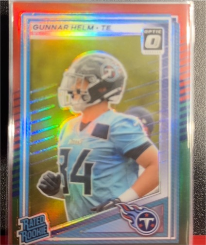 2025 Panini Donruss Optic #371 Gunnar Helm Rated Rookie Red Pandora — front