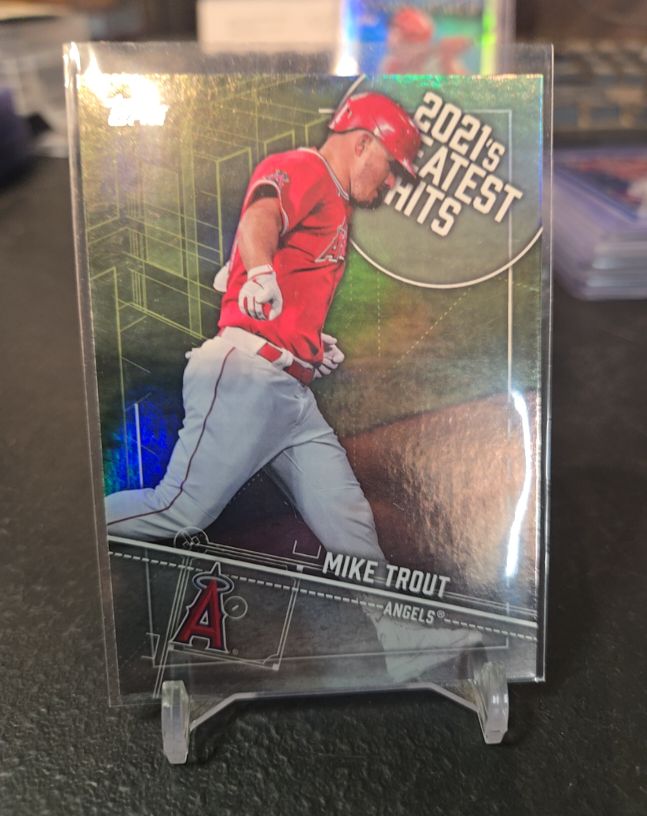 2022 Topps Series 1 2021's Greatest Hits #21GH-4 Mike Trout — front