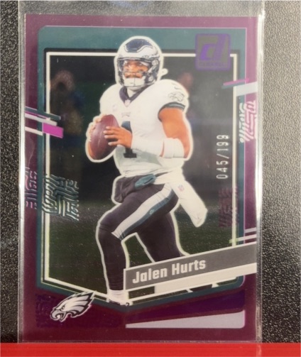 2023 Donruss Clearly #45 Jalen Hurts — front