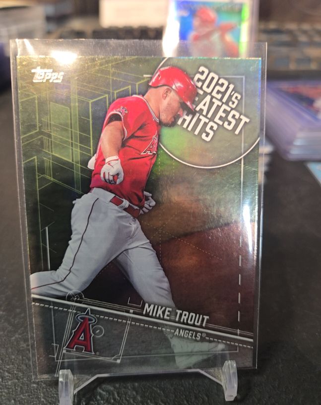 2022 Topps Series 1 2021's Greatest Hits #21GH-4 Mike Trout — front